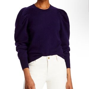 NWT Bloomingdale’s Cashmere Puff Sleeve Sweater